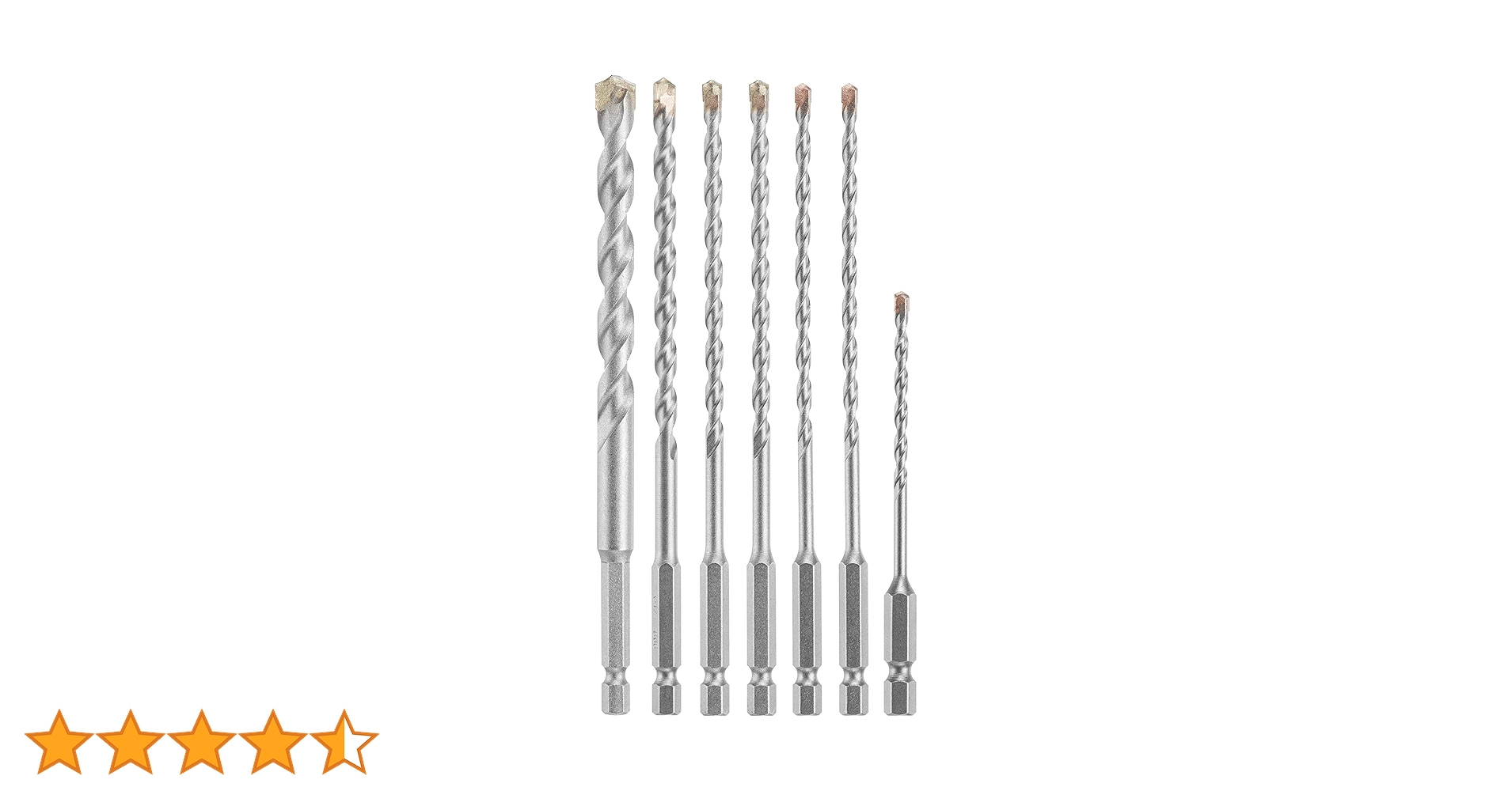 ⭐️BOSCH Bosch 7 pc. Hex Shank Hammer Drill Masonry Bit Set LBHXS7U
